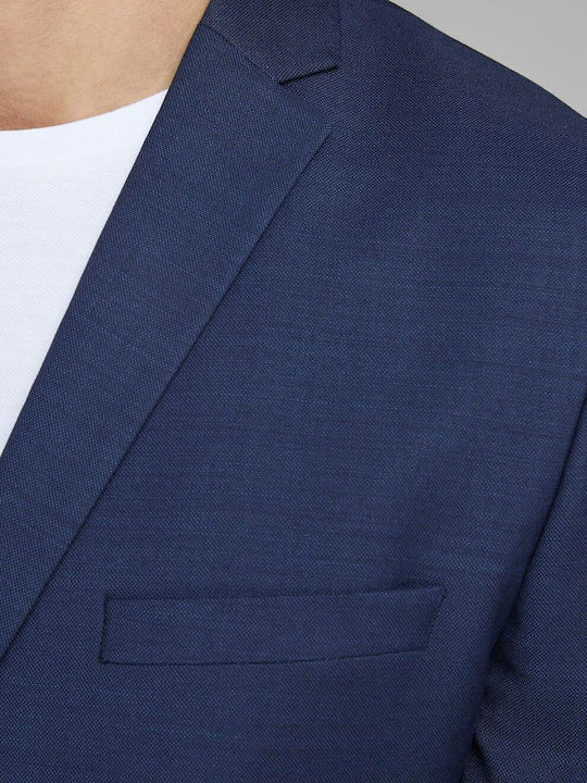 Men's Winter Suit Jacket Slim Fit Medieval Blue