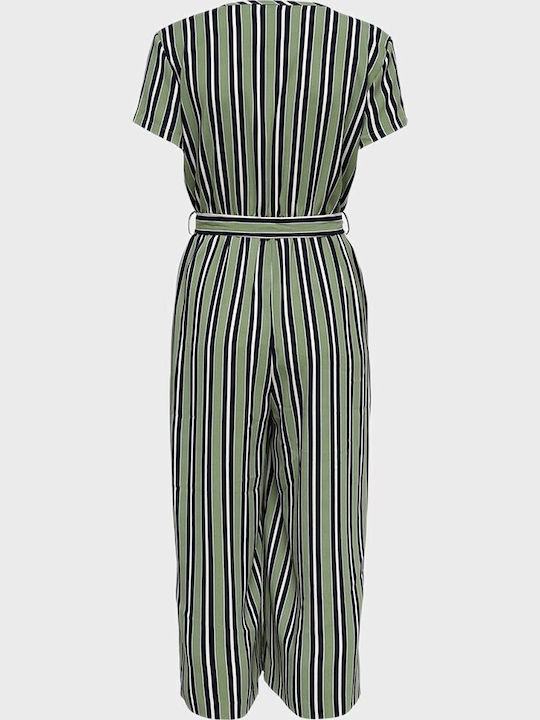 Women's Short-sleeved One-piece Suit Green