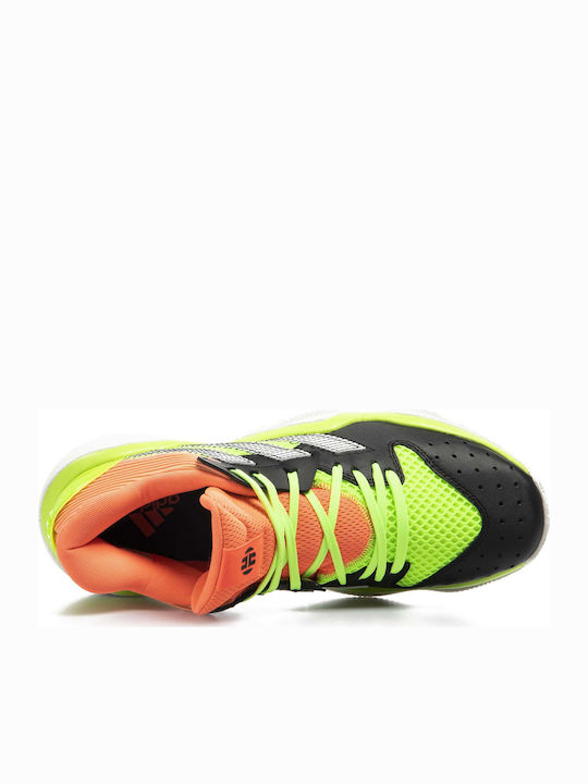 Harden Stepback Niedrig Basketballschuhe Core Black / Signal Coral / Dash Grey
