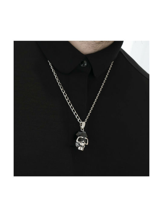 Swarovski N The Skull Black Necklace