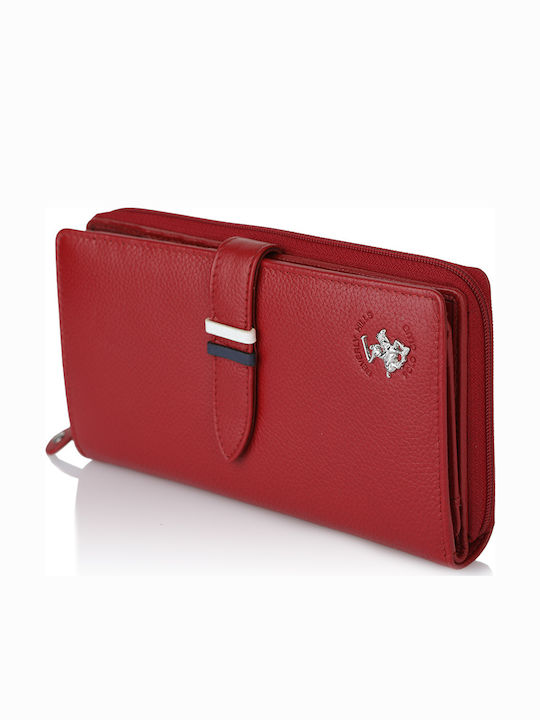 Large Leather Women's Wallet Classic Red