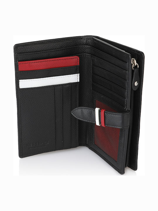 Large Leather Women's Wallet Classic Black