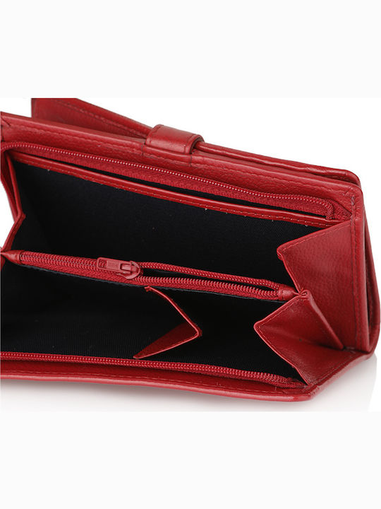 Large Leather Women's Wallet Classic Red