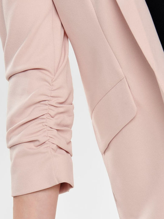 Only Long Women's Waisted Blazer Rose Smoke
