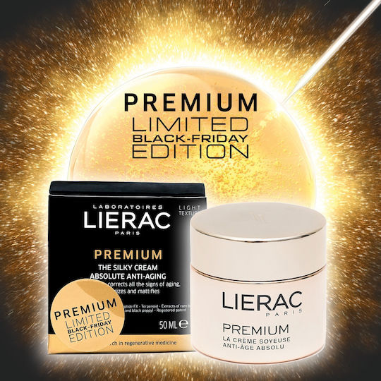 Lierac Premium La Creme Light 24ωρη Αντιγηραντική & Συσφικτική Κρέμα Προσώπου με Υαλουρονικό Οξύ 50ml