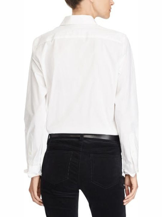 Ralph Lauren Women's Monochrome Long Sleeve Shirt White