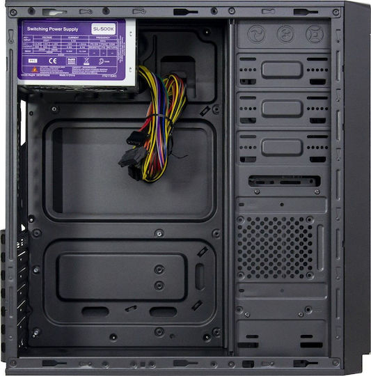 Inter-Tech IT-5916 Midi Tower Κουτί Υπολογιστή Μαύρο