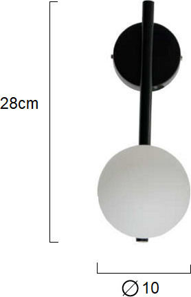 Gallis Bell G9 Leuchte Wand Schwarz Gallis Bell G9 Leuchte Wand Schwarz