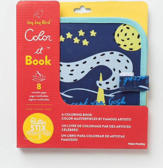 Jaq Jaq Bird Painting Color It & Go Erasable Book for Children 3+ years Years