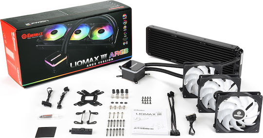 Enermax Liqmax III 360 ARGB Υδρόψυξη Επεξεργαστή Τριπλού Ανεμιστήρα 120mm για Socket AM4/1200/115x