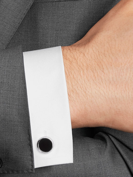 MontBlanc Cufflinks from Silver in Black Color