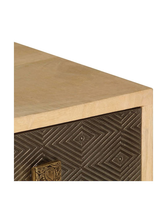 TV Stand from Solid Wood Mango L120xW30xH40cm