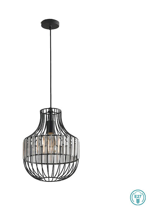 Fan Europe Opium Pendant Light Single-Light for Socket E27 Black