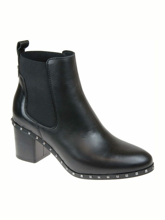 Alpe Leder Damen Chelsea Stiefeletten Schwarz