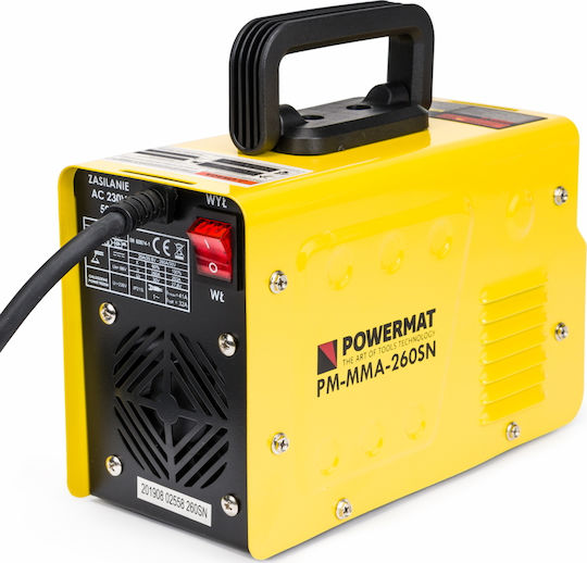 Powermat IGBT Welding Machine Inverter MMA with Maximum Welding Current 260A and Duty Cycle 60%