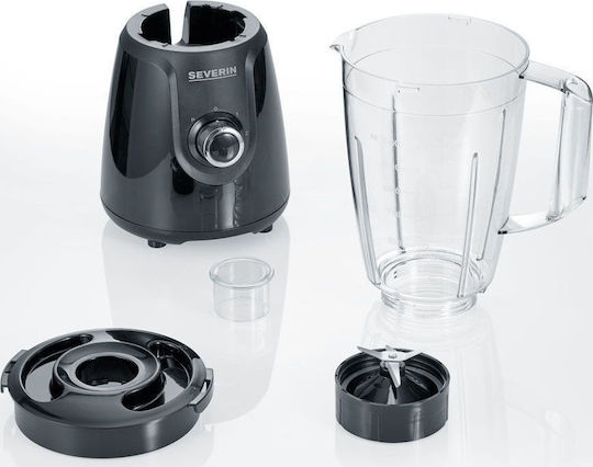 Severin SM 3707 Μπλέντερ με Γυάλινη Κανάτα 1.5 lt 600W Μαύρο