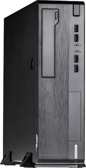 Akyga AK-502-02BK Mini Tower Κουτί Υπολογιστή Μαύρο