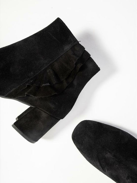 New Matic Suede Women's Ankle Boots Black