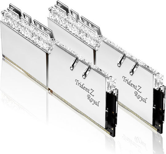 G.Skill Trident Z Royal 16GB DDR4 RAM with 2 Modules (2x8GB) and 3600 Speed for Desktop