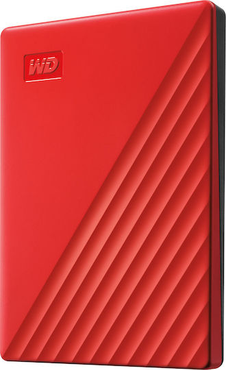 Western Digital My Passport (2019) USB 3.2 Външен HDD 2000ГБ 2.5" Червен