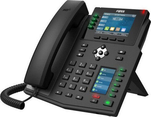 Fanvil X5U Wired IP Phone with 16 Lines Black