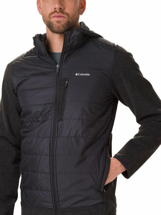 Columbia Panorama Men's Sweatshirt Jacket with Hood and Pockets Black