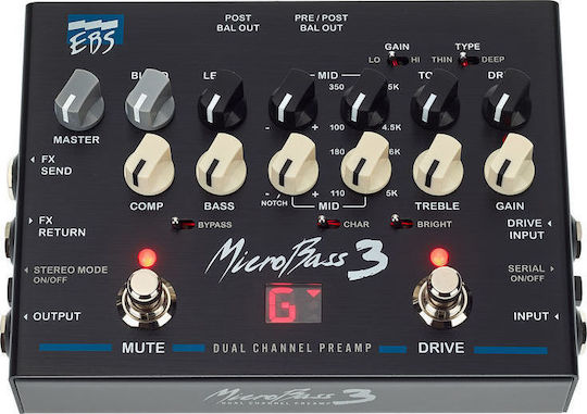 EBS Micro Bass 3 Πετάλι Preamp Ηλεκτρικού Μπάσου