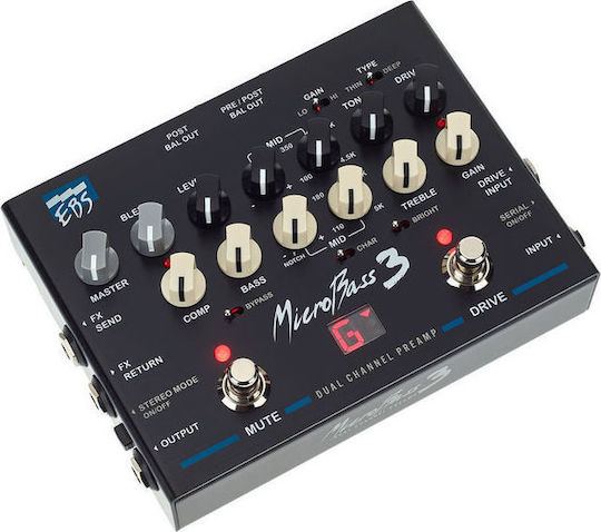 EBS Micro Bass 3 Πετάλι Preamp Ηλεκτρικού Μπάσου