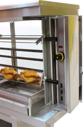 Sergas KE2 Електрическа Пилешка скара Rottisserie 6кВт с Размери 48x145x78см