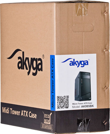 Akyga AK995 Midi Tower Computer Case Black