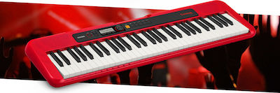 Casio Tastatur CT-S200 mit 61 Standard Berührung Tasten Rot