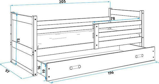 Riccon Κλασικό Μονό για Στρώμα 90x200cm