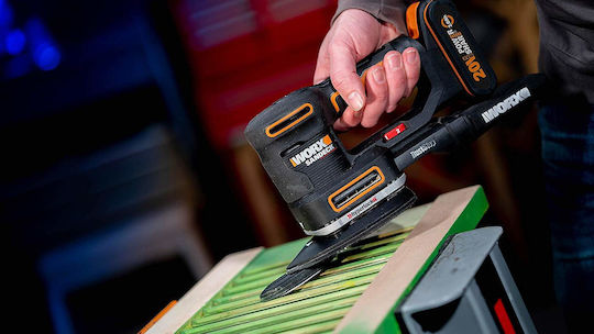 Solo Battery Powered Multi-Sander 20V with Speed Control and with Suction System WX820.9