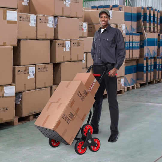 Durhand Transport Trolley Durhand Foldable for Weight Load up to 200kg Black