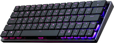 CoolerMaster SK621 Drahtlos Gaming Tastatur Tenkeyless mit Cherry MX Rot Niedrigprofil Schaltern und RGB-Beleuchtung