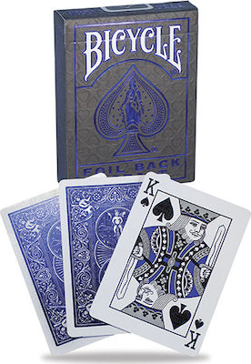 Bicycle Metalluxe Rider Back Plasticized Collectable Card Deck Blue