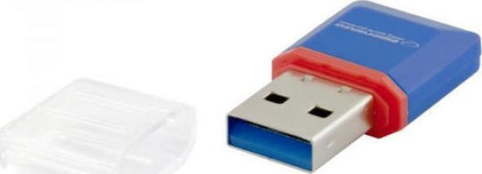 Esperanza EA134 Card Reader USB 2.0 for / /m/i/c/r/o/S/D/ / / / / Blue