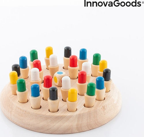 Joc de Societate Ξύλινο Παιδικό Σκάκι Μνήμης pentru 2 Jucători 3+ Ani (EN) InnovaGoods