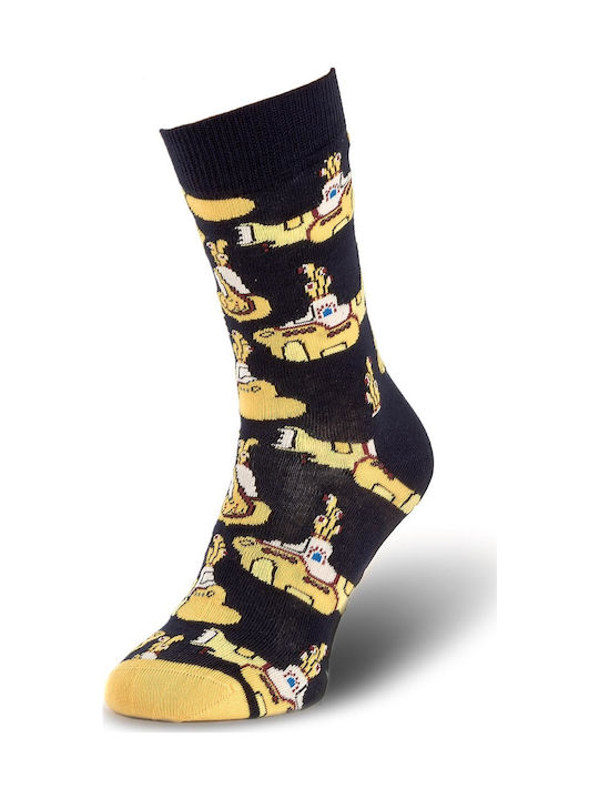 Happy Socks Yellow Submarine Men's Patterned Socks Multicolour