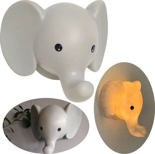 Jabadabado Lumină de perete pentru copii Plastic Elefant