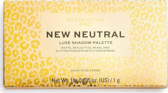 Revolution Beauty Pro Neutrals Палитра със Сенки за Очи в Пресована Пудра 18гр