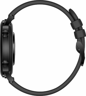 Huawei Watch GT 2 42mm Sport Stainless Steel 42mm Αδιάβροχο με Παλμογράφο (Night Black)