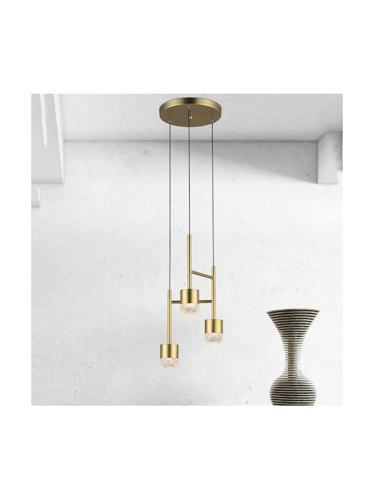 Luma Pendant Light Three-Light for Socket GU10 Gold