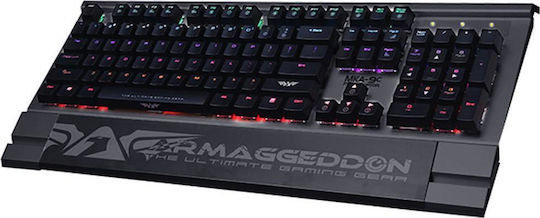 Armaggeddon MKA-9C Psychraptor Гейминг Инженеринг Клавиатура с Кайл Браун Превключватели и RGB Осветление Английски (САЩ)