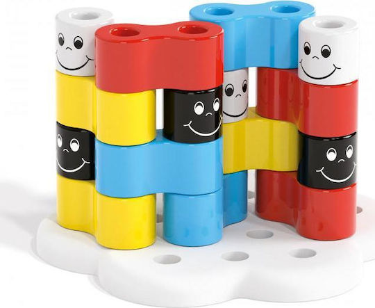 Quercetti Plastic Construction Toy Twin Pegs for Children 1++ Years