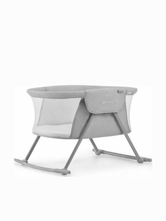 Kinderkraft Cradle Lovi with Mattress and Wheels Grey