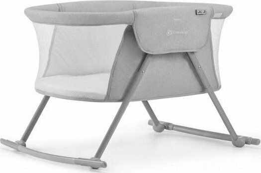 Kinderkraft Cradle Lovi with Mattress and Wheels Grey