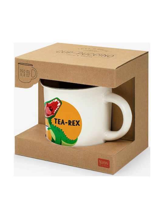 Legami Milano Tea Rex Tasse Keramik Weiß 350ml 1Stück