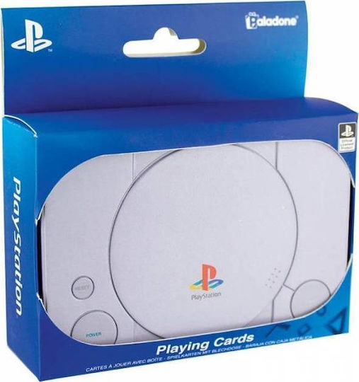 Paladone Playstation Collectible Playing Cards Laminated Black in Plastic Box