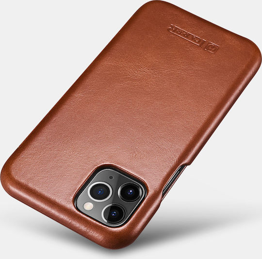 iCarer Vintage Curved Edge Book Δερμάτινο / Δερματίνης Καφέ (iPhone 11 Pro)